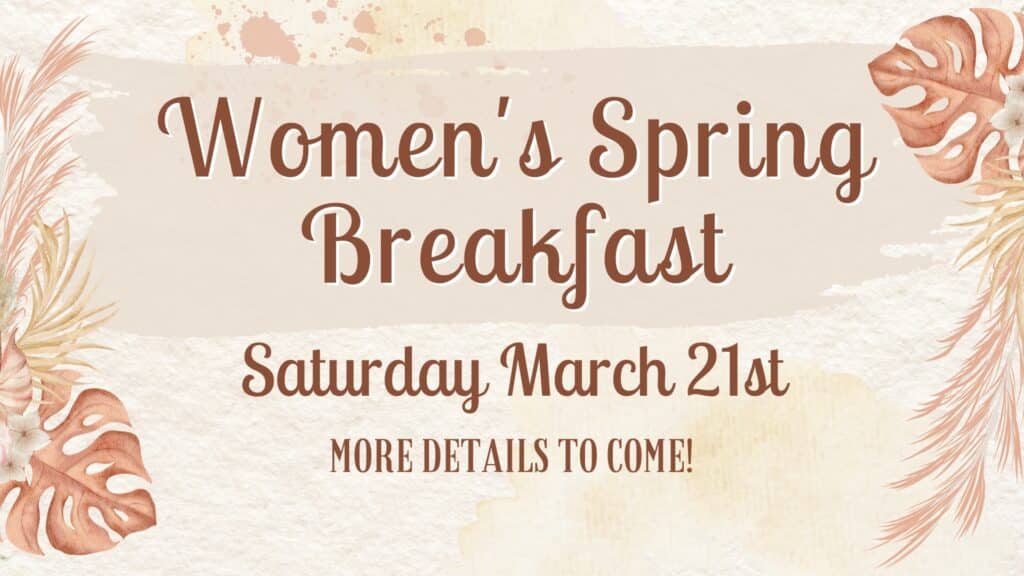 Women's Spring Breakfast 2026 Save the Date